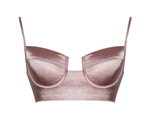Load image into Gallery viewer, Say My Name Satin Bralette with Bustier Shape