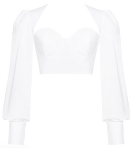 Alice in Wonderland Corseted Long Sleeve Top