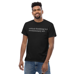 "Critical thinking" heavyweight tee