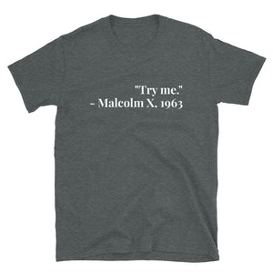 Short-Sleeve Unisex T-Shirt, Malcolm X