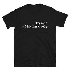 Short-Sleeve Unisex T-Shirt, Malcolm X